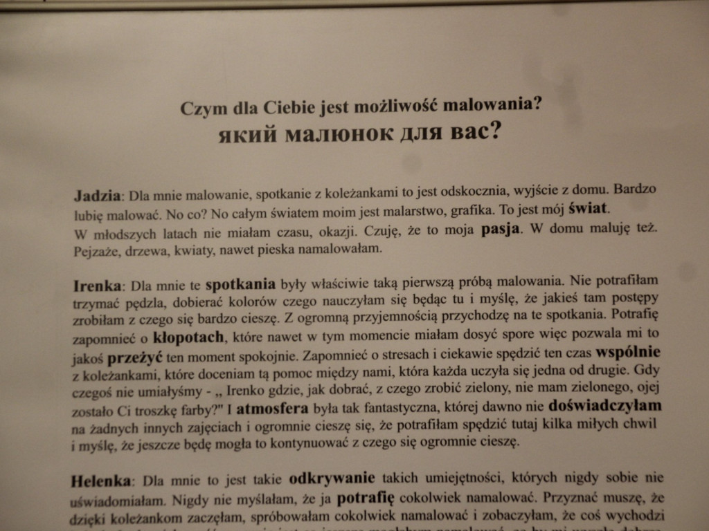Wystawa pełna kolorów i emocji