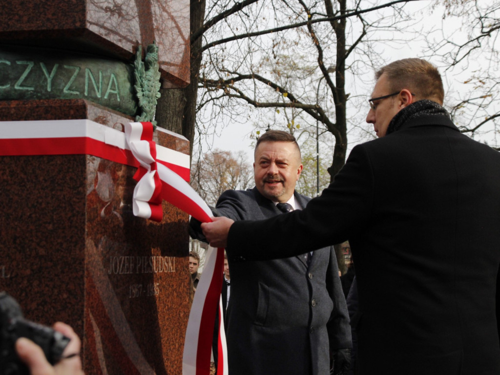 Pomnik Marszałka Piłsudskiego odsłonięty