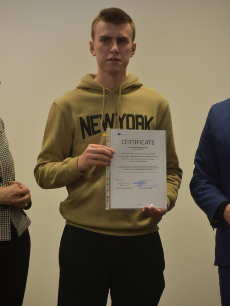 Elektryk podsumował praktyki w Bradze