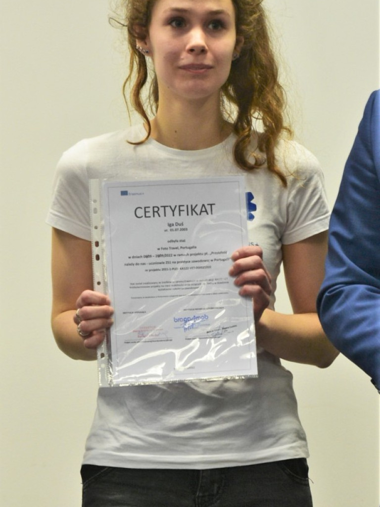 Elektryk podsumował praktyki w Bradze