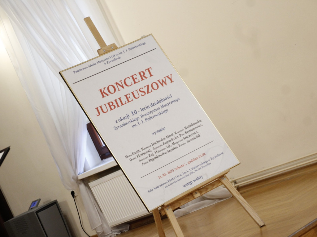 10- lecie działalności Żyrardowskiego Towarzystwa Muzycznego
