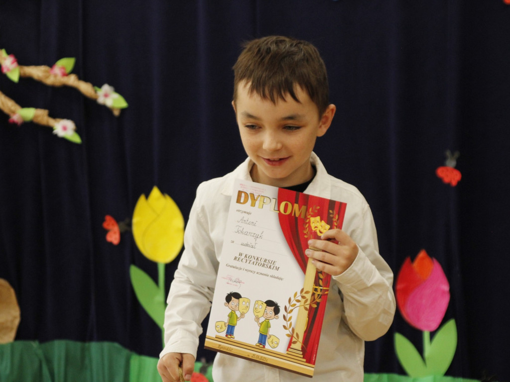 Wyjątkowe wiosenne recytacje klas integracyjnych