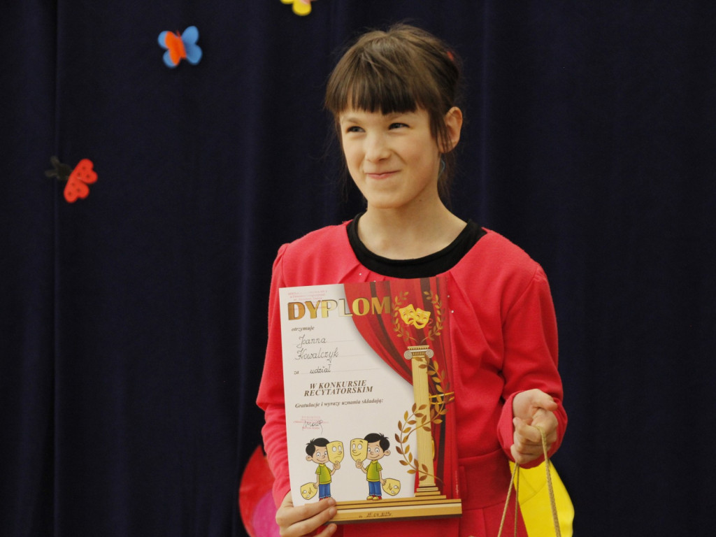 Wyjątkowe wiosenne recytacje klas integracyjnych