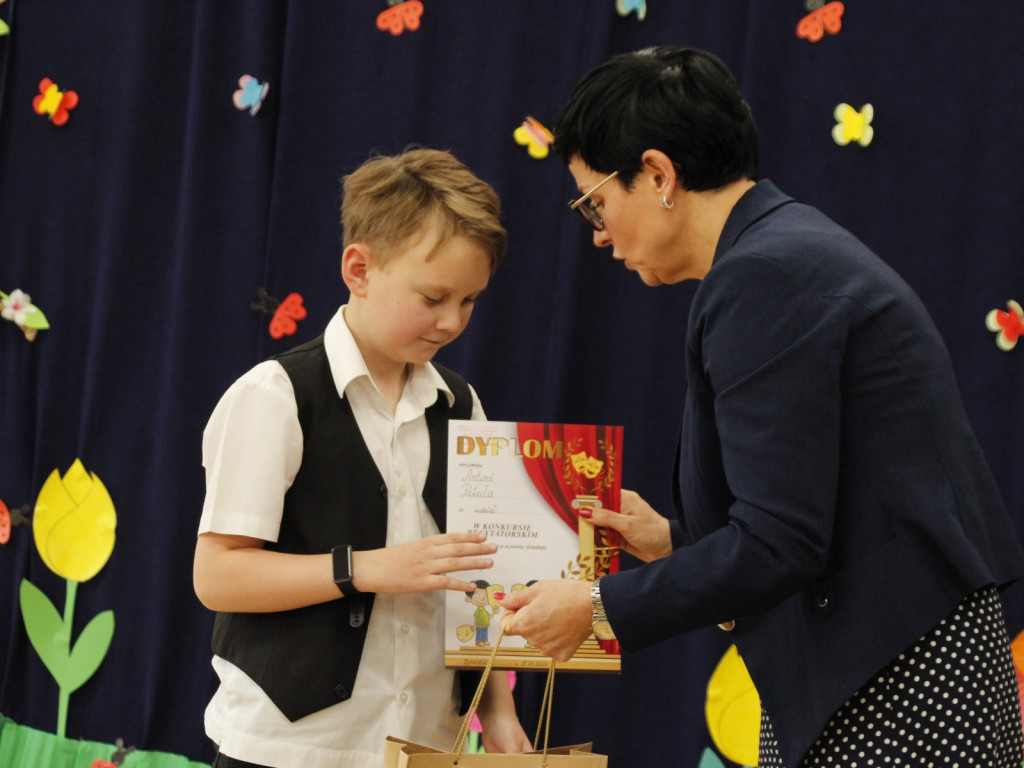 Wyjątkowe wiosenne recytacje klas integracyjnych