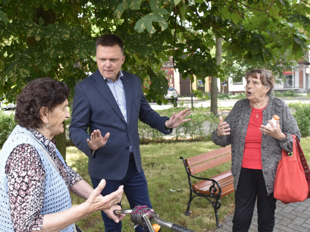 Przyjechali do Żyrardowa - na zakupy i... po głosy