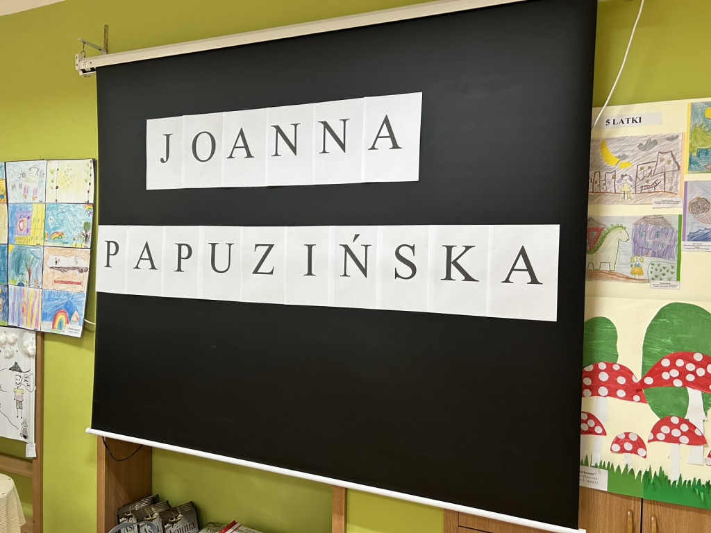 Wyjątkowe spotkanie z  Joanną Papuzińską w Przedszkolu Nr 5