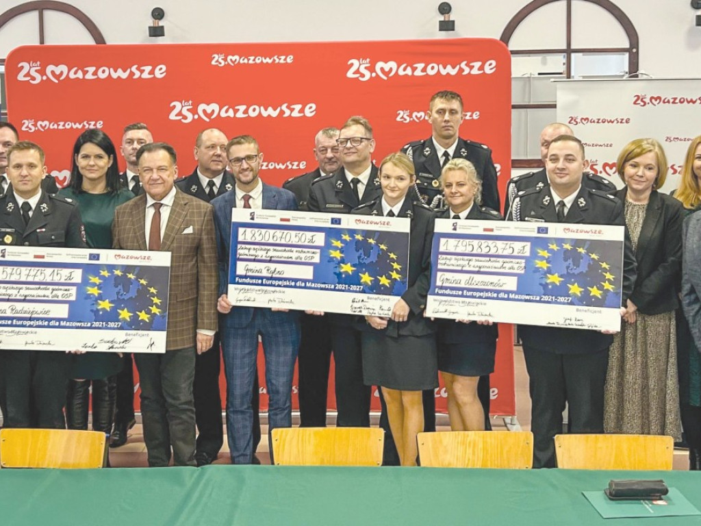 Mazowsze - 188 wozów pożarniczych ze wsparciem UE, też dla naszych strażaków