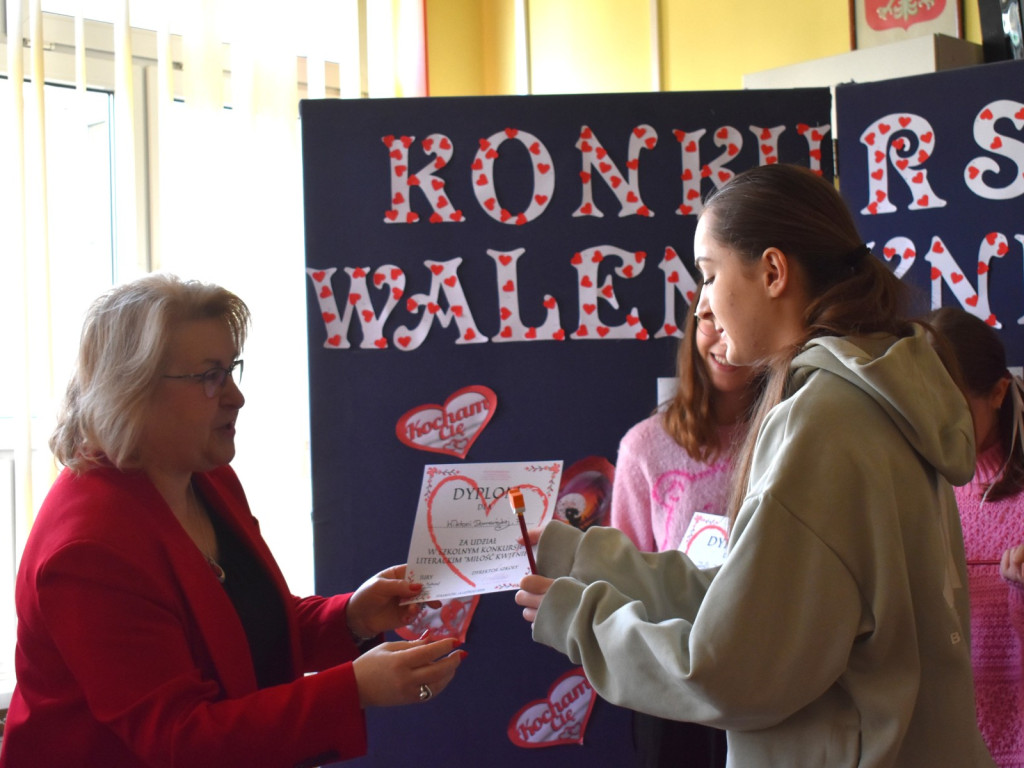 Walentynkowy konkurs literacki w Szkole Podstawowej nr 4 w Żyrardowie