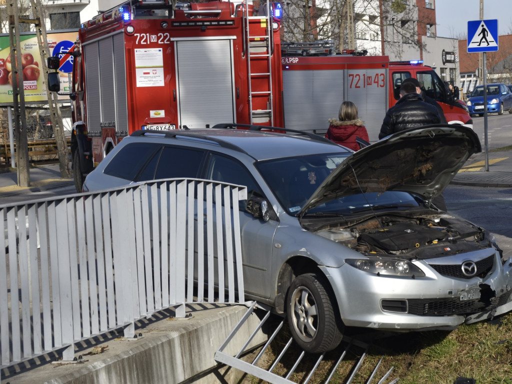 Niewiele brakowało, aby spadł do rzeki