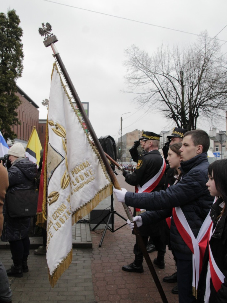 Uroczyste odsłonięcie Macewy Pamięci