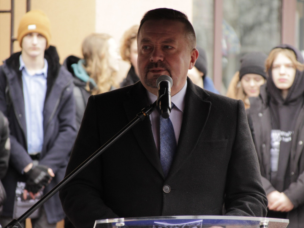 Uroczyste odsłonięcie Macewy Pamięci