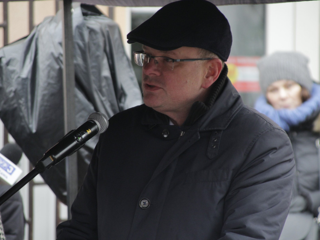 Uroczyste odsłonięcie Macewy Pamięci