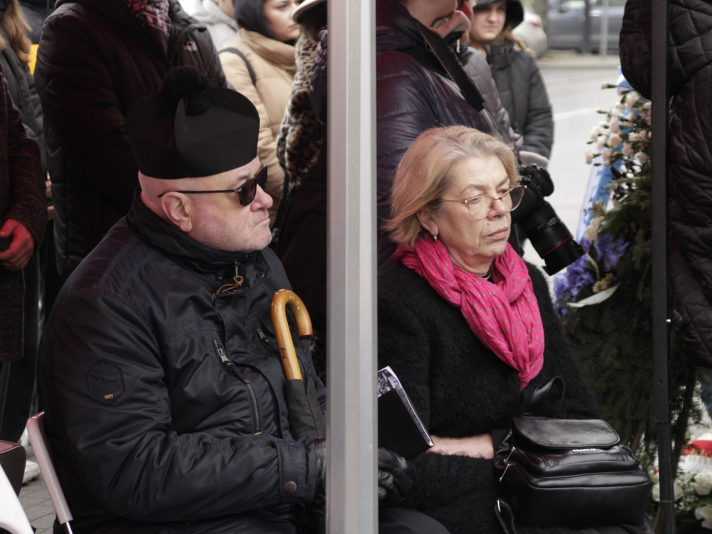 Uroczyste odsłonięcie Macewy Pamięci