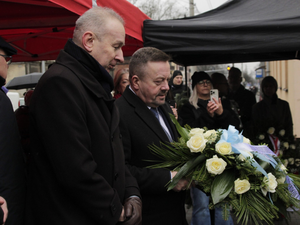 Uroczyste odsłonięcie Macewy Pamięci