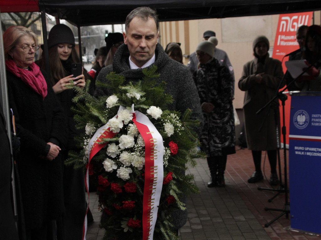 Uroczyste odsłonięcie Macewy Pamięci
