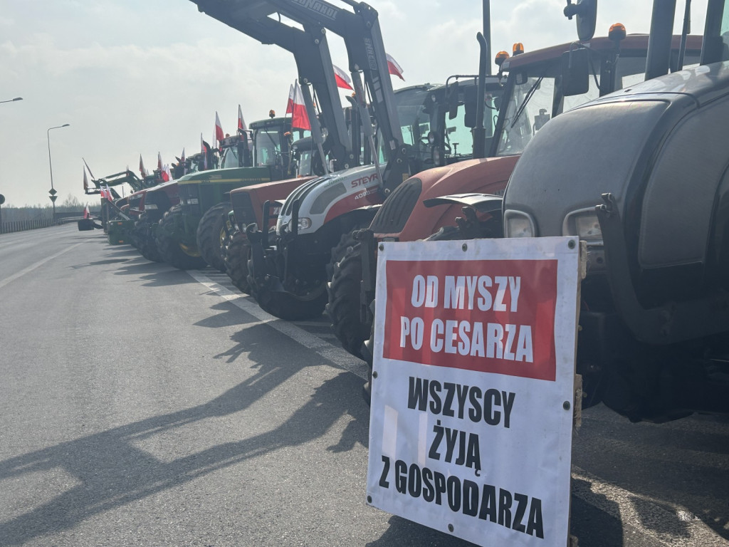 Rolnicy powrócili na rondo w Wiskitkach