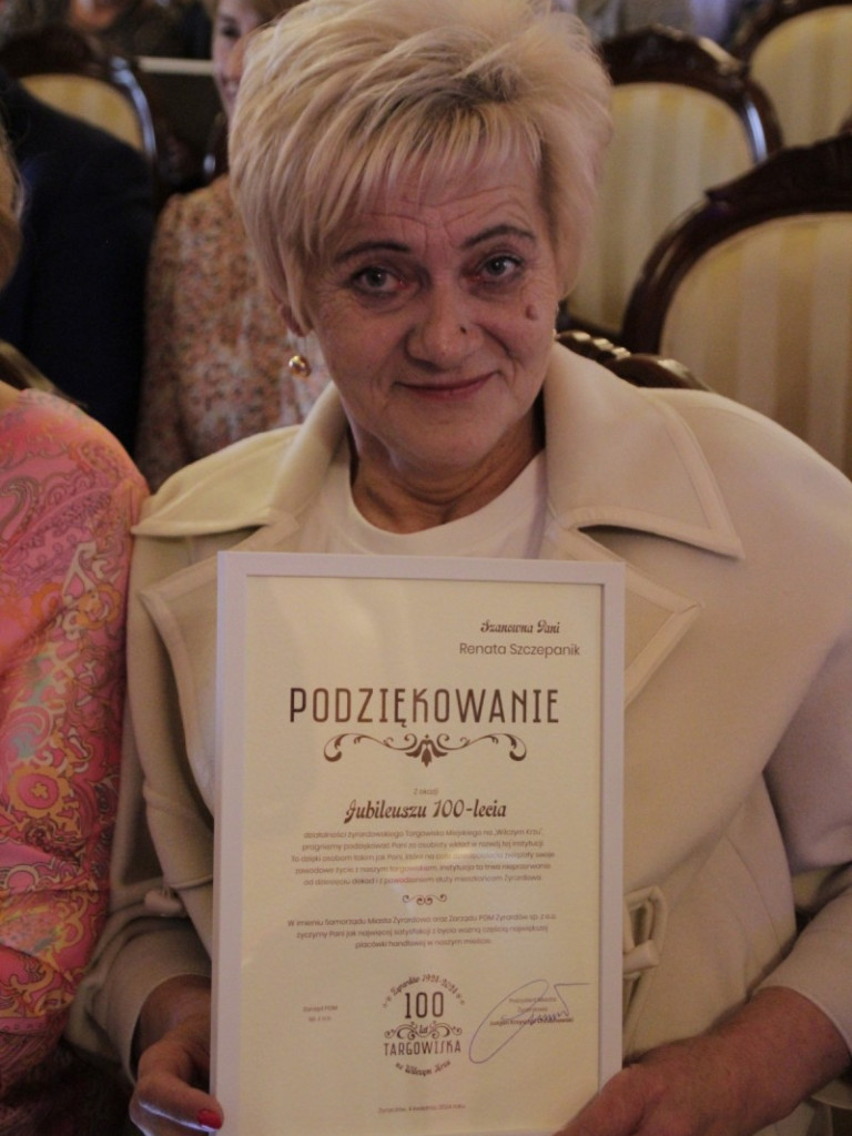 Wyróżnienia z okazji 100 -lecia Targowiska Miejskiego