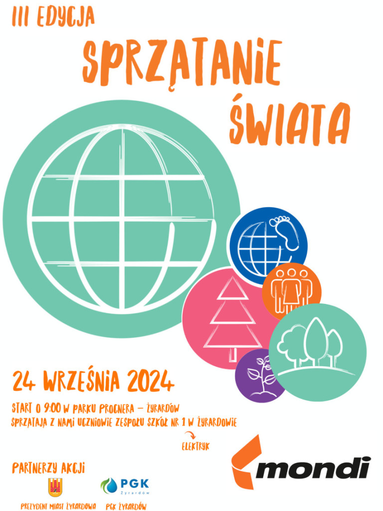 Sprzątanie Parku Procnera - uczniowie  Elektryka i firma MONDI w akcji!