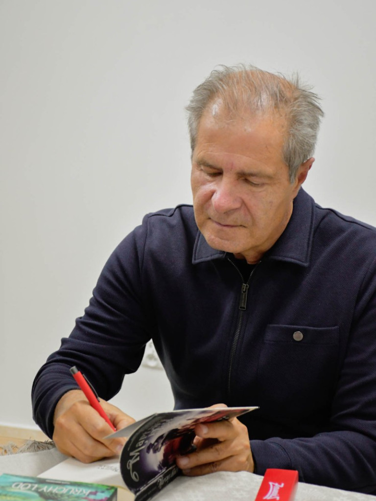 Krzysztof Bochus w Bibliotece Pedagogicznej w Żyrardowie