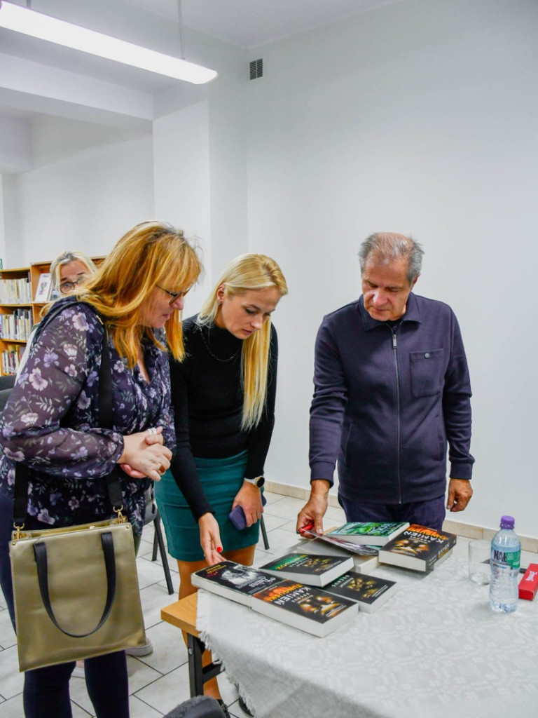 Krzysztof Bochus w Bibliotece Pedagogicznej w Żyrardowie