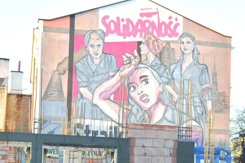 Za chwilę całkiem zniknie „ Mural Solidarności”