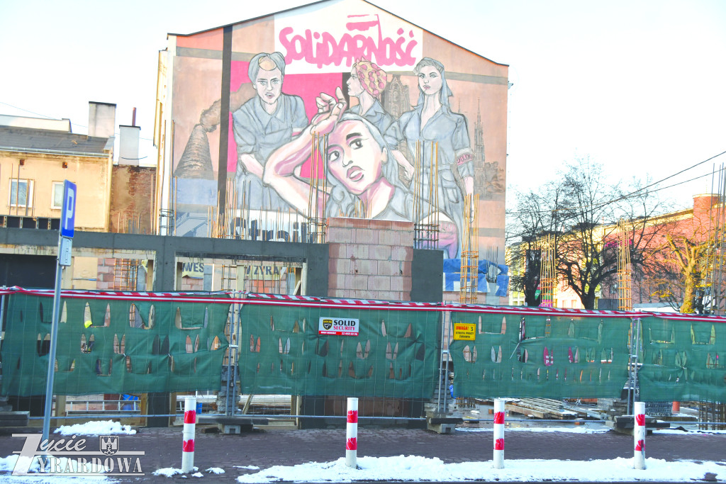 Za chwilę całkiem zniknie „ Mural Solidarności”