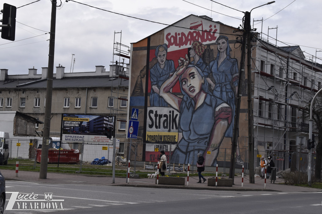 Za chwilę całkiem zniknie „ Mural Solidarności”