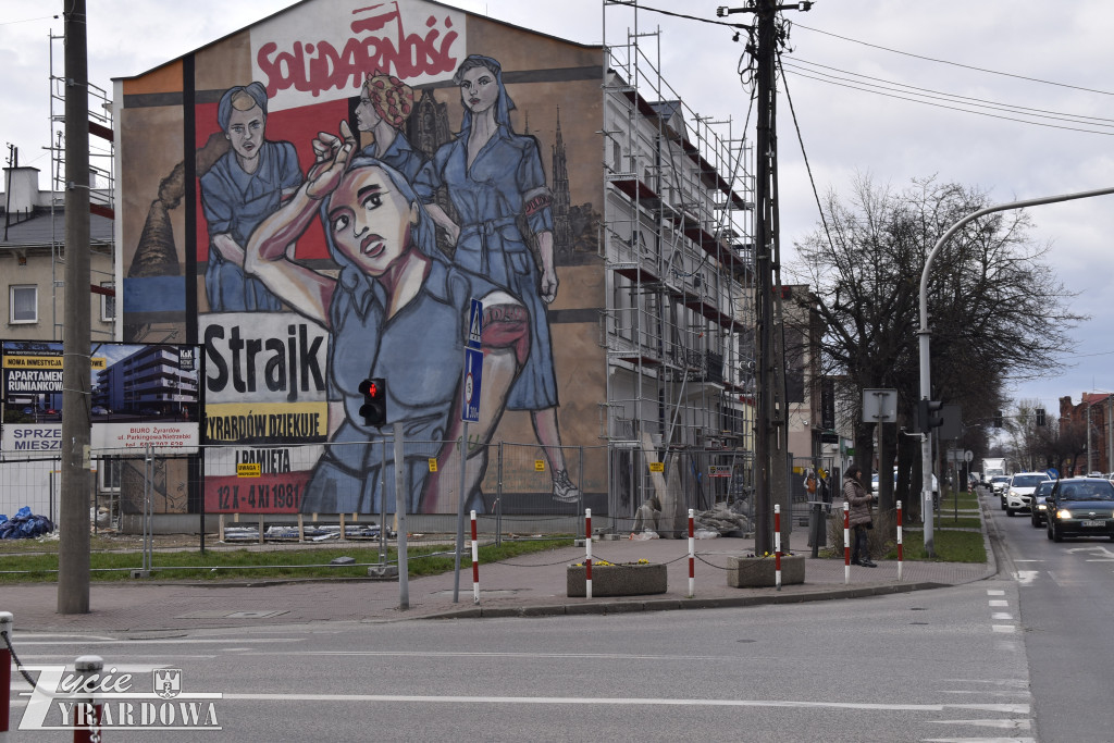 Za chwilę całkiem zniknie „ Mural Solidarności”