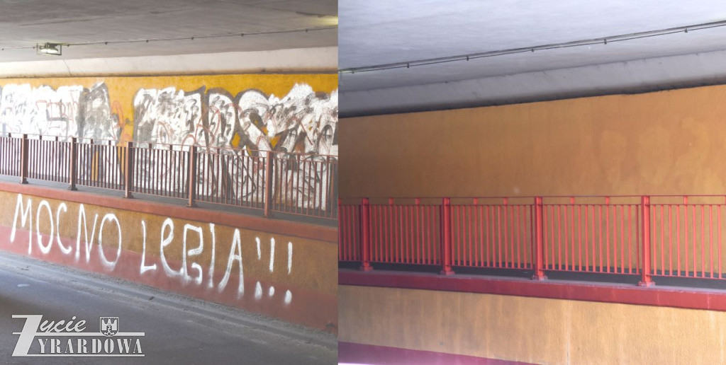 Do tunelu wrócił przyzwoity wygląd.