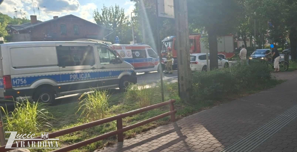 Starsza pani potrącona na pasch