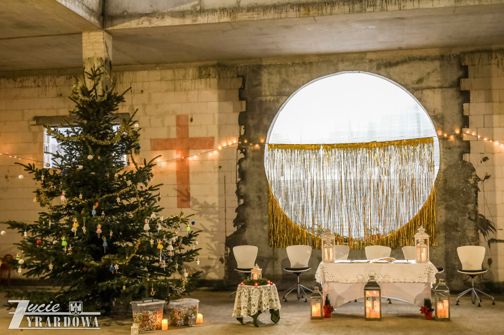Świąteczne spotkanie na budowie hospicjum