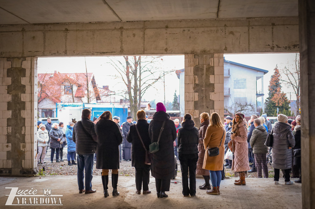 Świąteczne spotkanie na budowie hospicjum