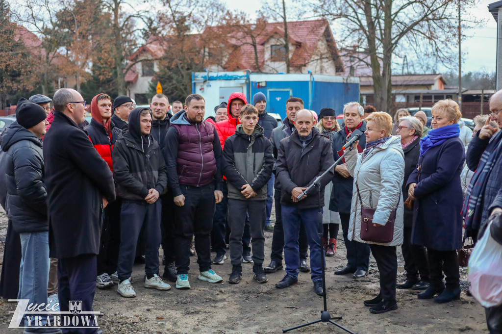 Świąteczne spotkanie na budowie hospicjum