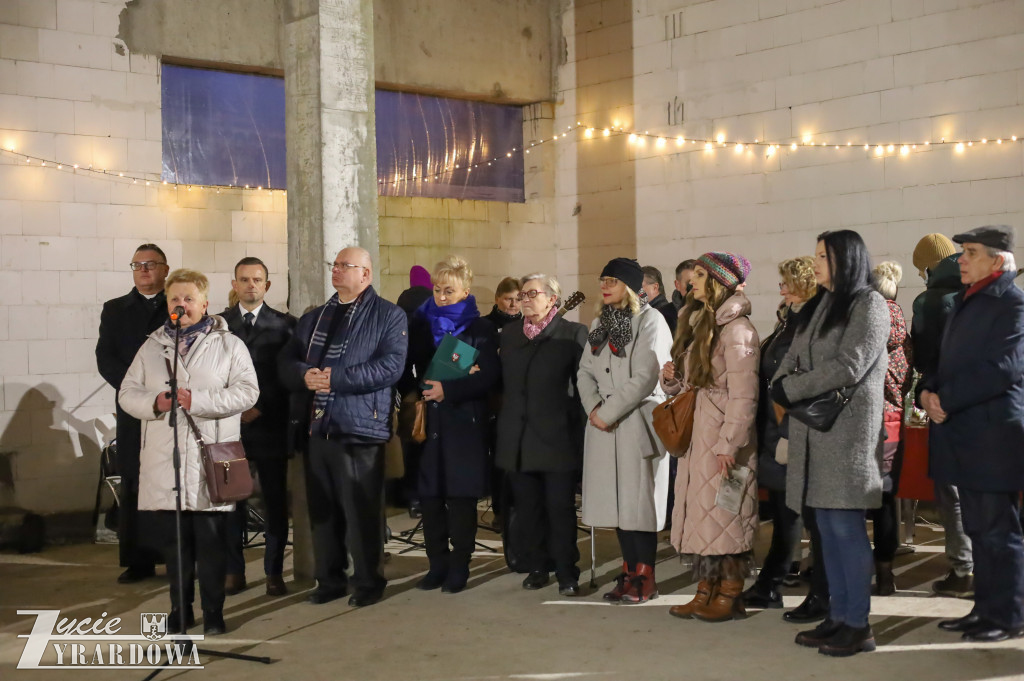 Świąteczne spotkanie na budowie hospicjum