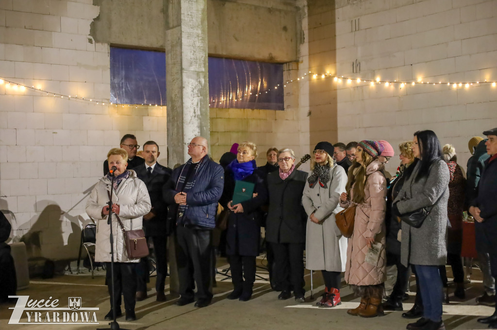 Świąteczne spotkanie na budowie hospicjum