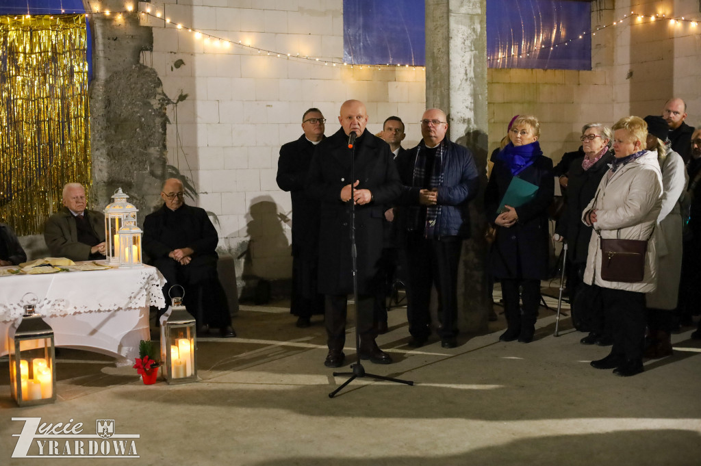 Świąteczne spotkanie na budowie hospicjum