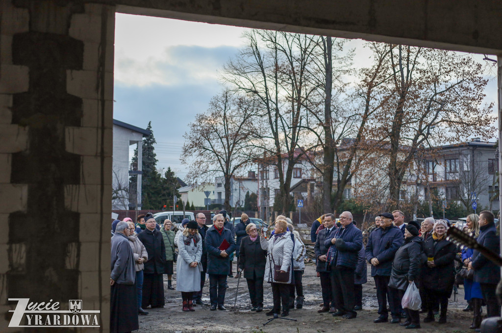 Świąteczne spotkanie na budowie hospicjum