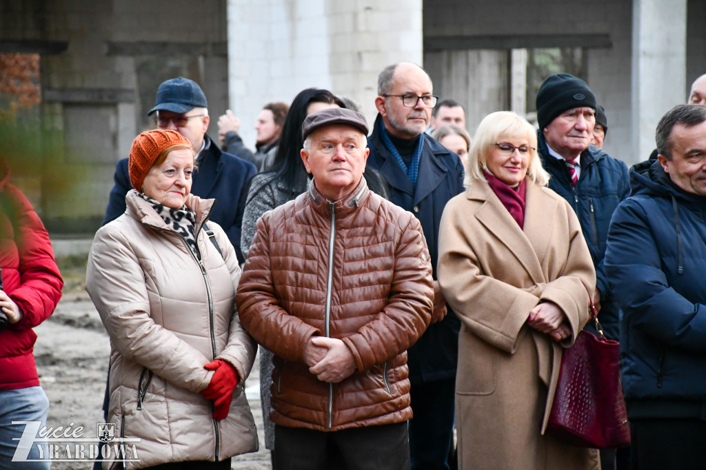 Świąteczne spotkanie na budowie hospicjum