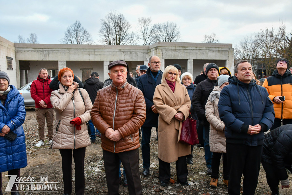 Świąteczne spotkanie na budowie hospicjum