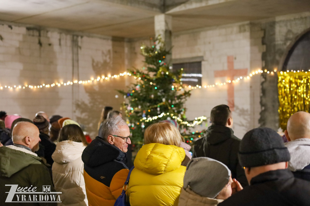 Świąteczne spotkanie na budowie hospicjum