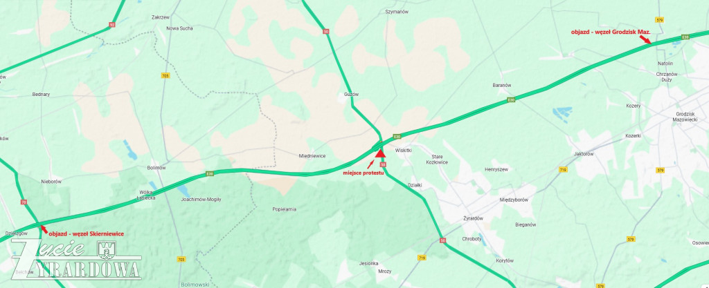 Wraca rolniczy protest w Wiskitkach