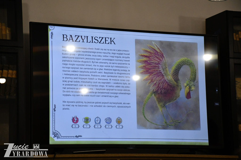 O bestiach i stworach w bibliotece