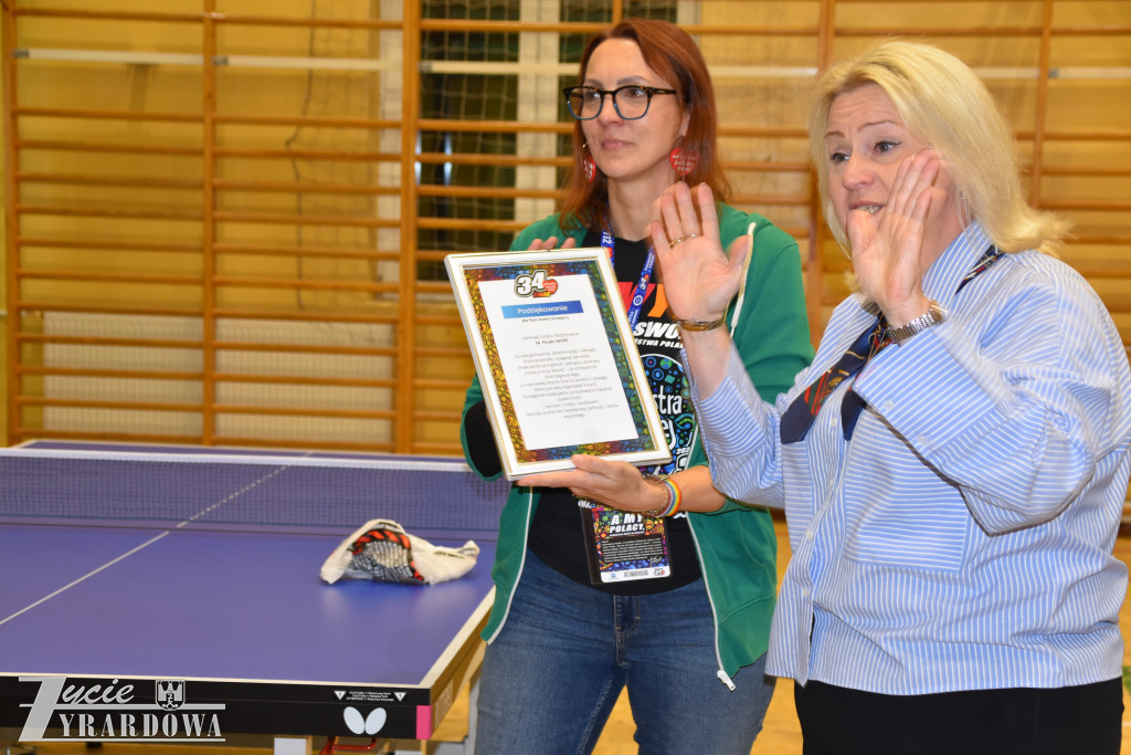 Gmina Radziejowice - gorące serca WOŚP i tenis stołowy