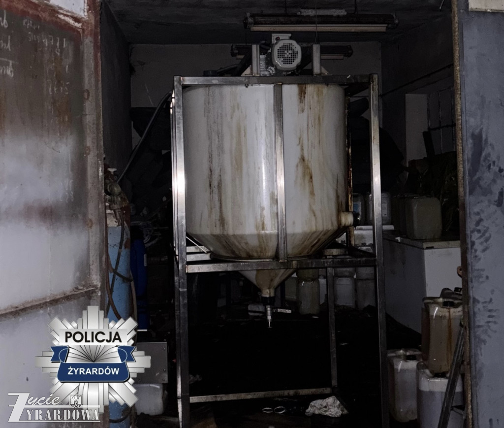 Policjanci zlikwidowali fabrykę narkotyków w Żyrardowie