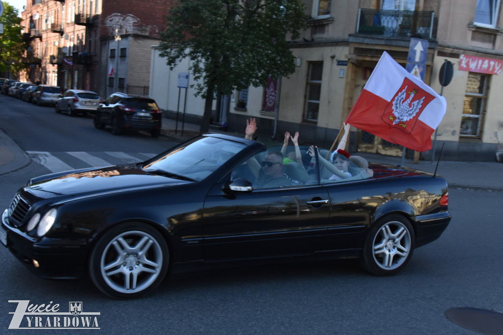 Świąteczny rajd z biało-czerwoną po Żyrardowie