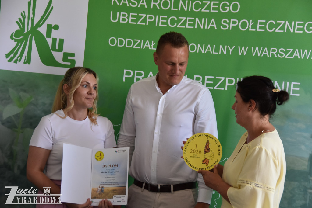 Monika i Paweł Łasica nagrodzeni za bezpieczne gospodarstwo