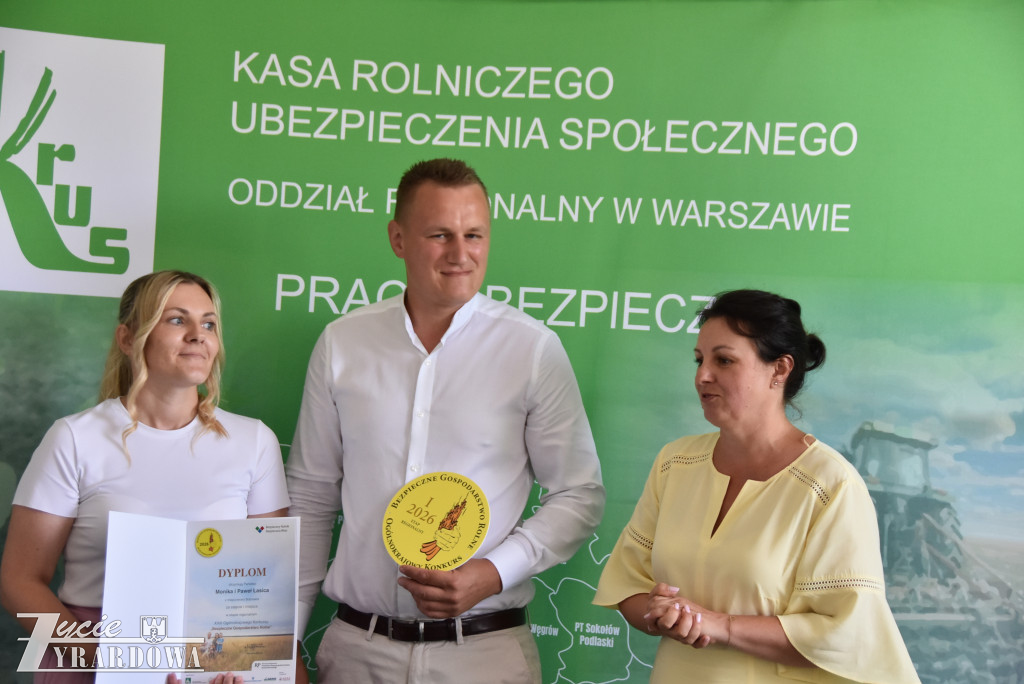 Monika i Paweł Łasica nagrodzeni za bezpieczne gospodarstwo