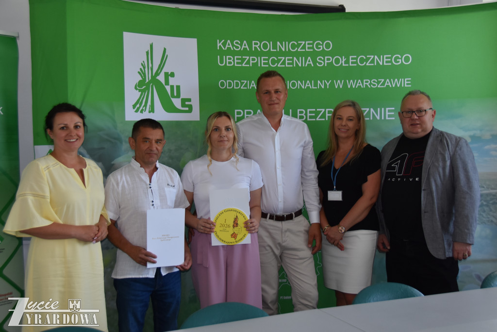 Monika i Paweł Łasica nagrodzeni za bezpieczne gospodarstwo