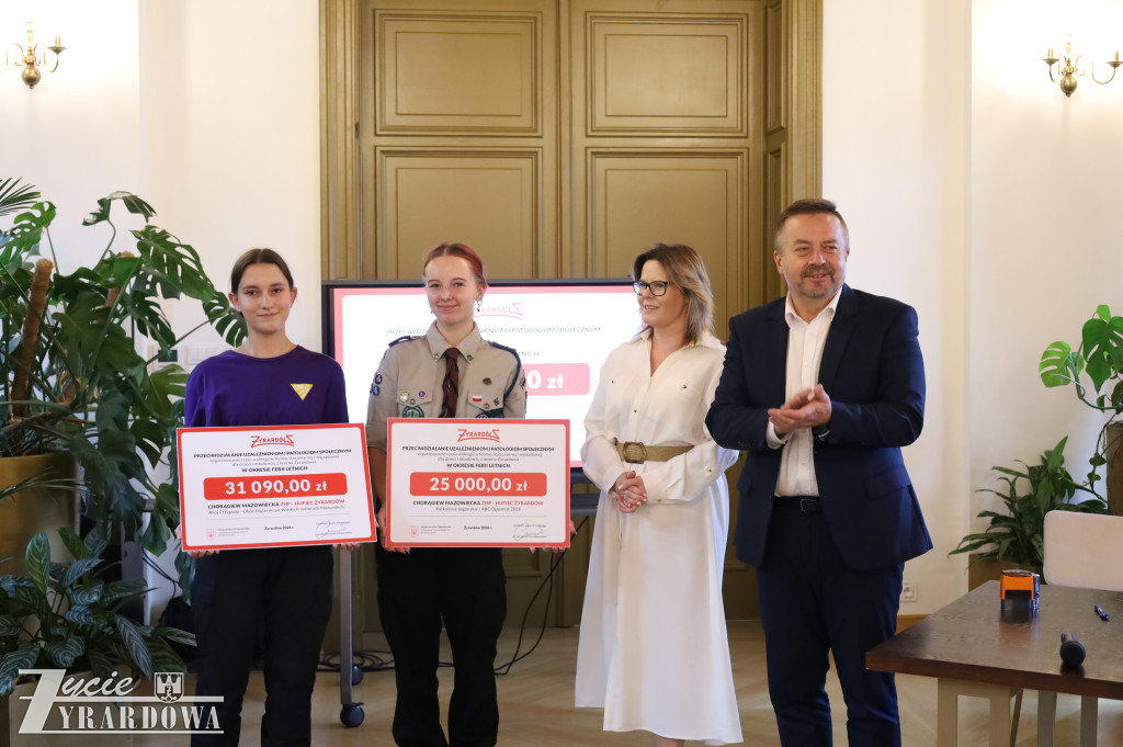 Organizacje odebrały dofinansowanie