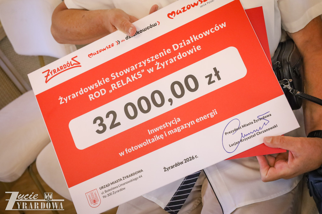 Wsparcie dla ROD w Żyrardowie – podpisano umowy